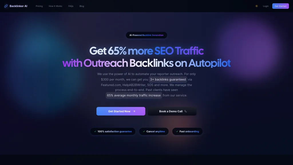 Backlinker AI screenshot