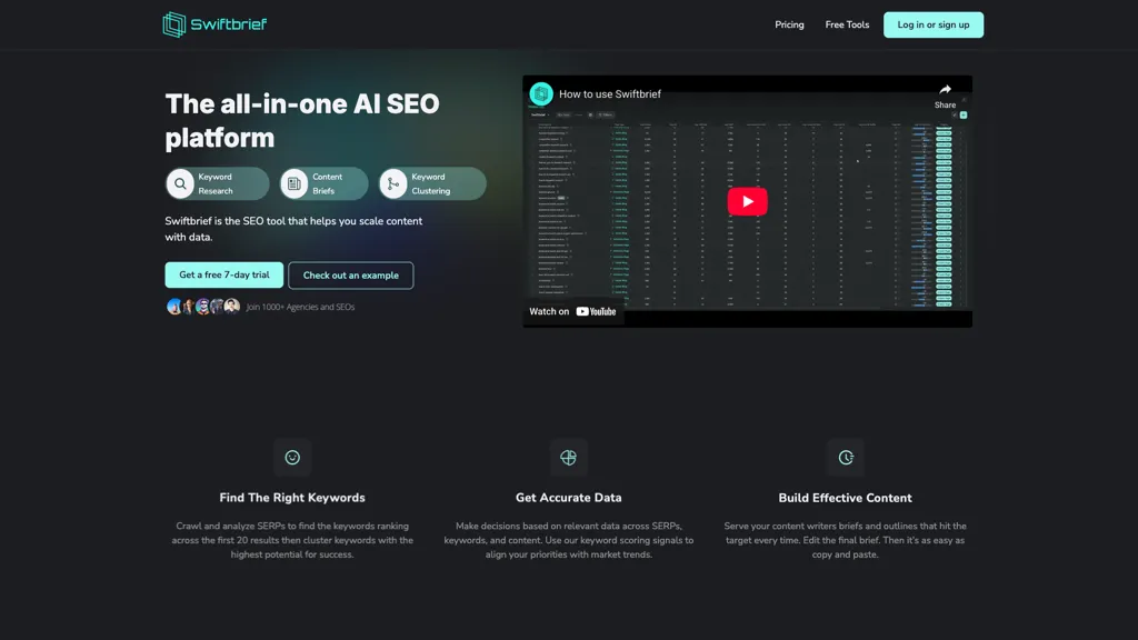 Swiftbrief screenshot