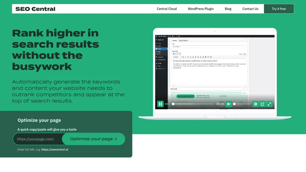 SEO Central screenshot