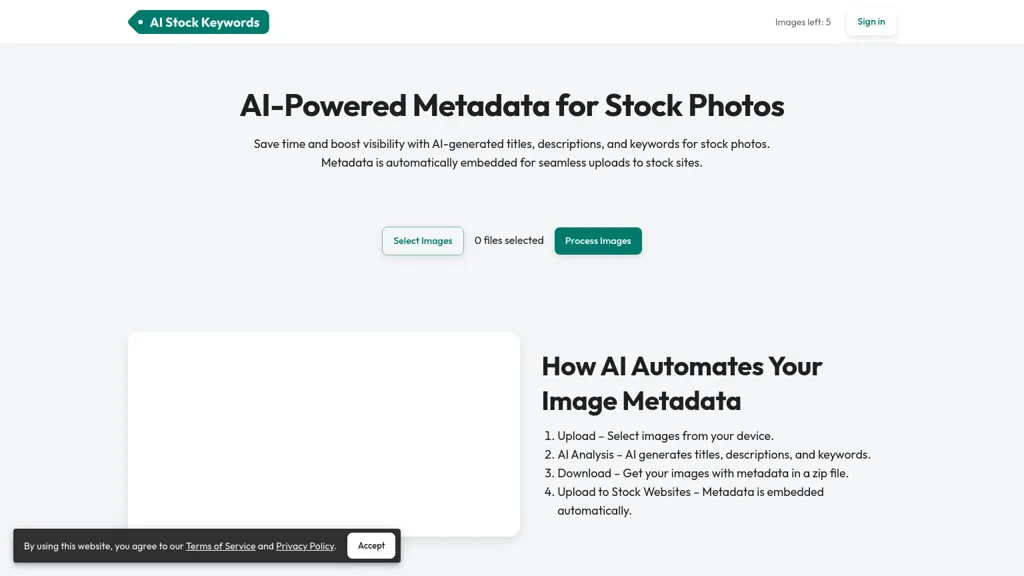AI Stock Keywords screenshot