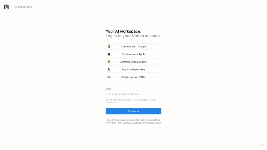 Notion AI screenshot
