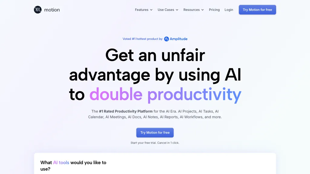 Usemotion screenshot