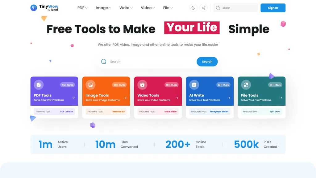 TinyWow screenshot