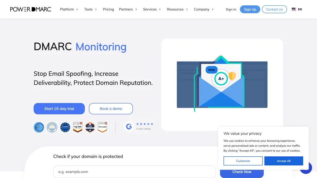 PowerDMARC screenshot