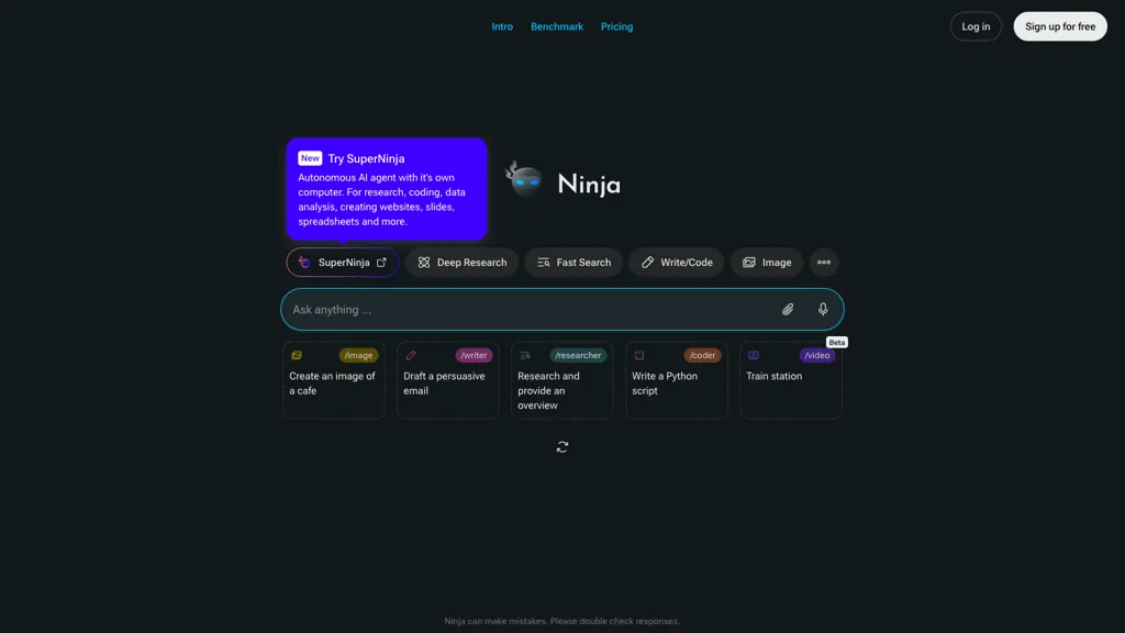 Ninja AI screenshot