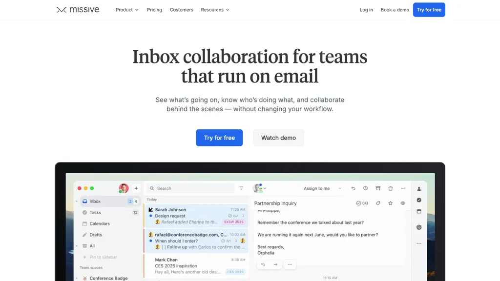 Missive screenshot