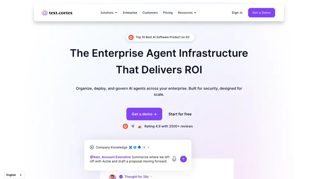 TextCortex screenshot