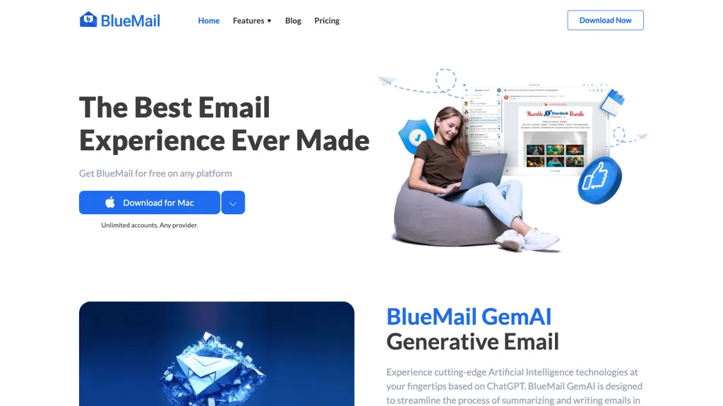 BlueMail screenshot