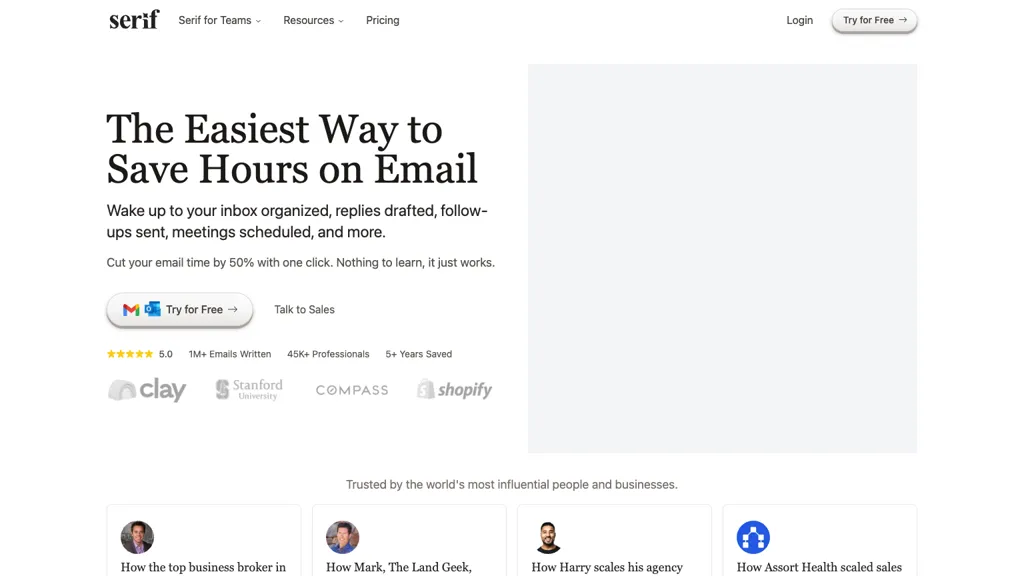 Serif screenshot