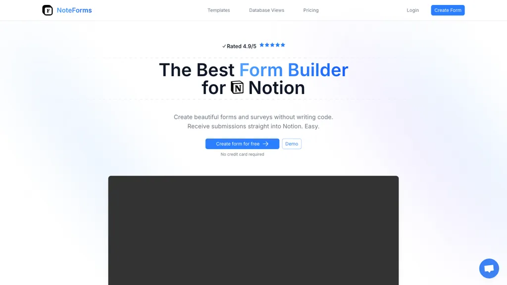 NoteForms screenshot