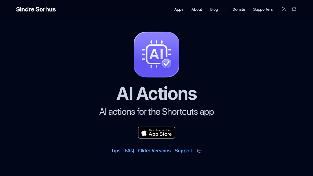 AI Actions screenshot
