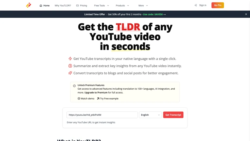 You-tldr screenshot