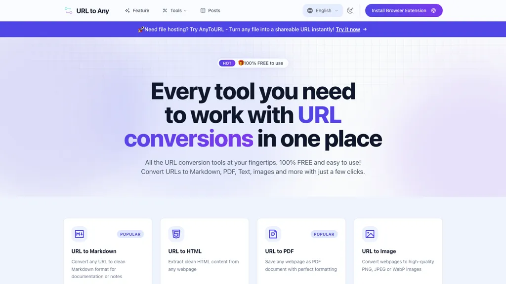 URL to Any screenshot