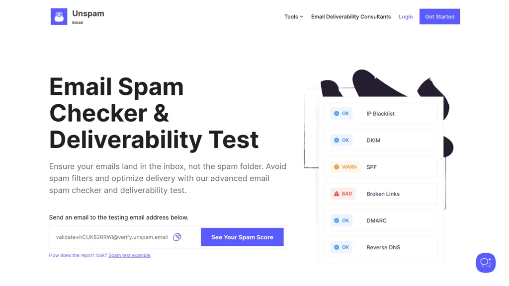 Unspam AI screenshot