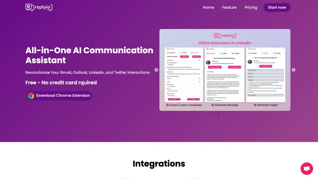 Replyio.com screenshot
