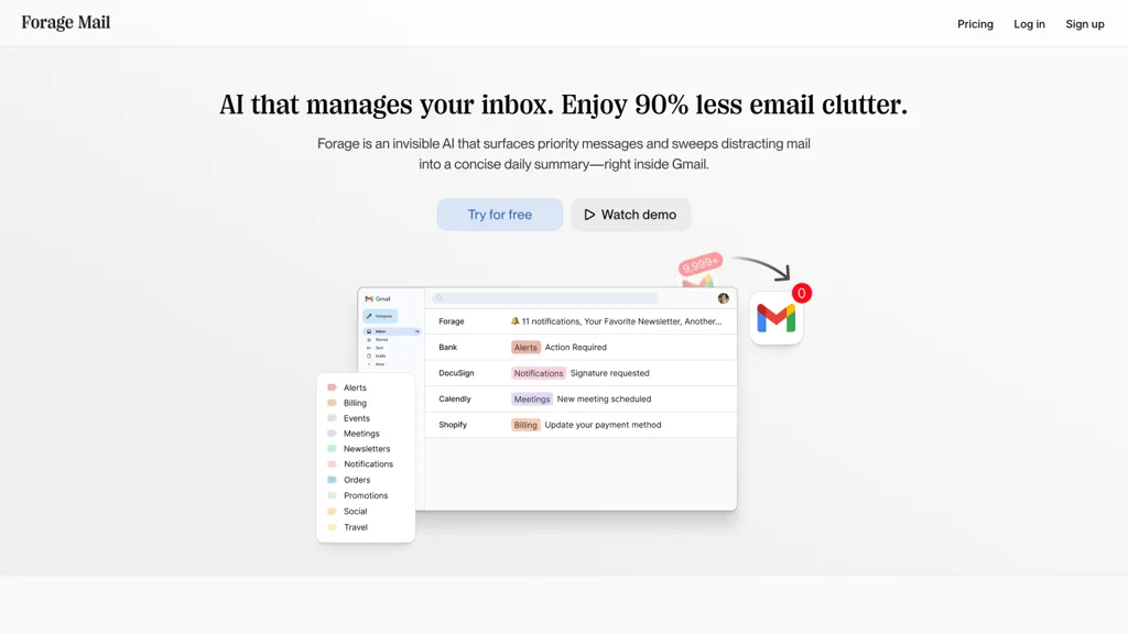 Forage Mail screenshot