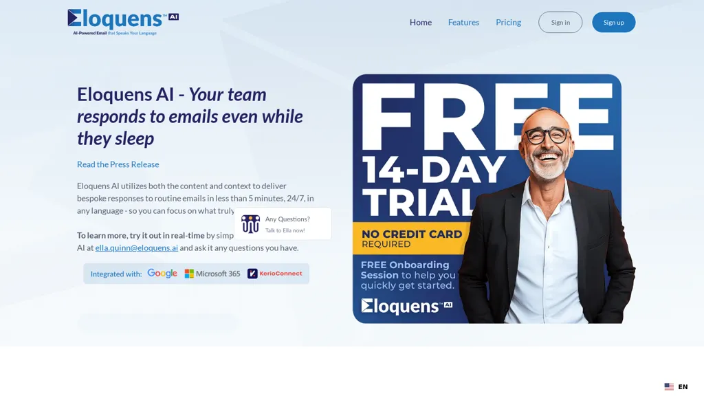 Eloquens AI screenshot
