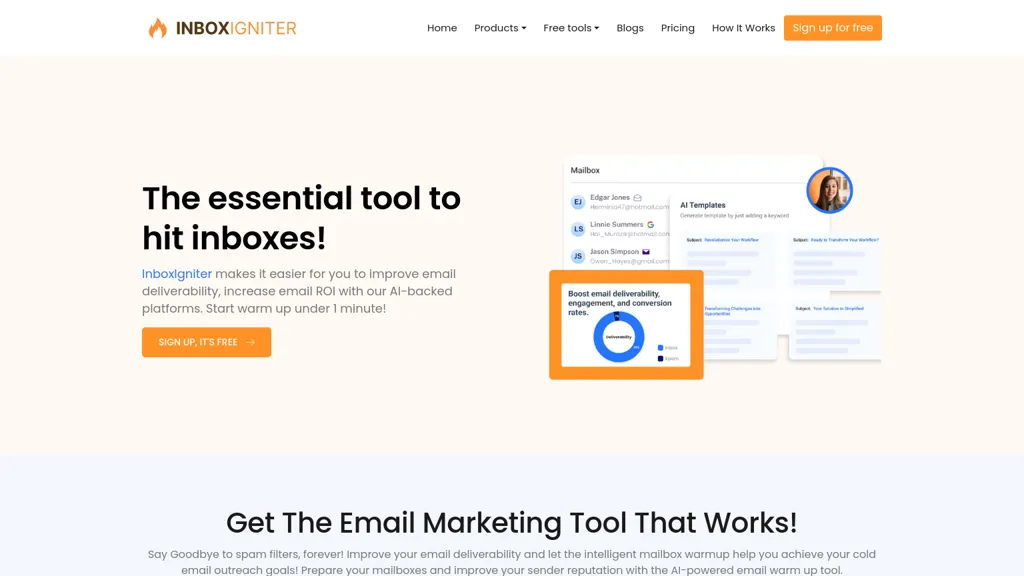 Inboxigniter screenshot