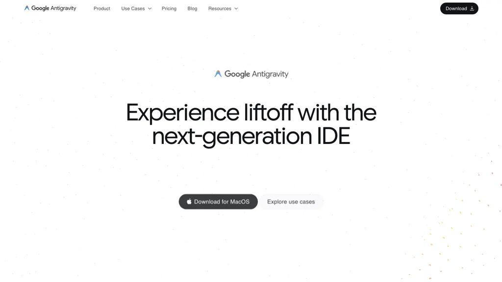 AntiGravity - Google screenshot