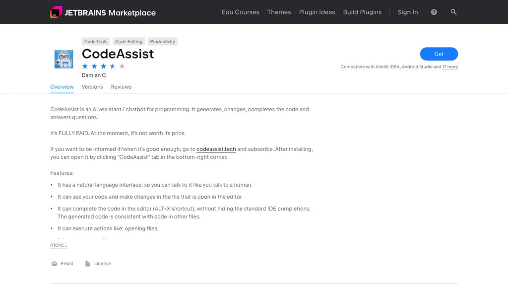 CodeAssist screenshot