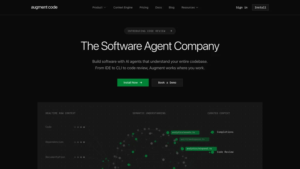Augment Code screenshot