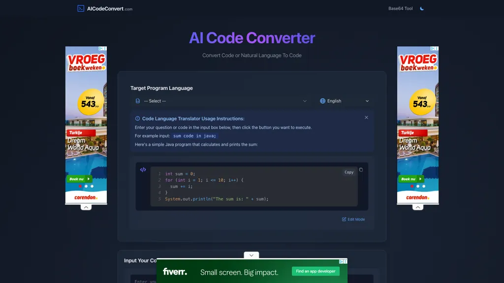 AICodeConvert screenshot