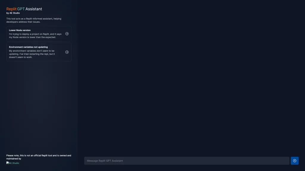 Replit GPT Assistant screenshot