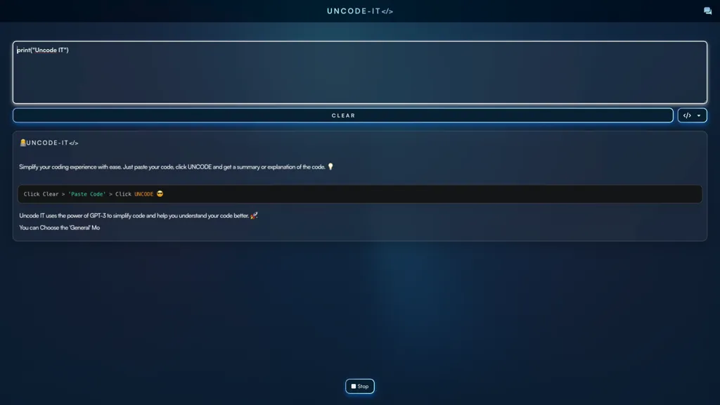 UNCODE IT screenshot