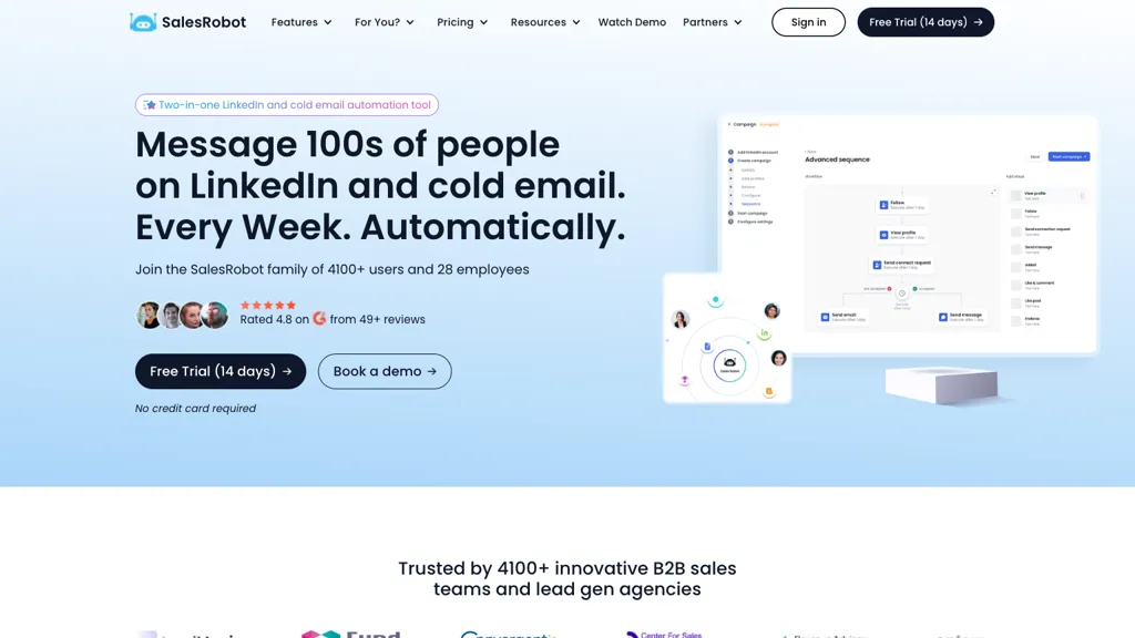 Salesrobot screenshot
