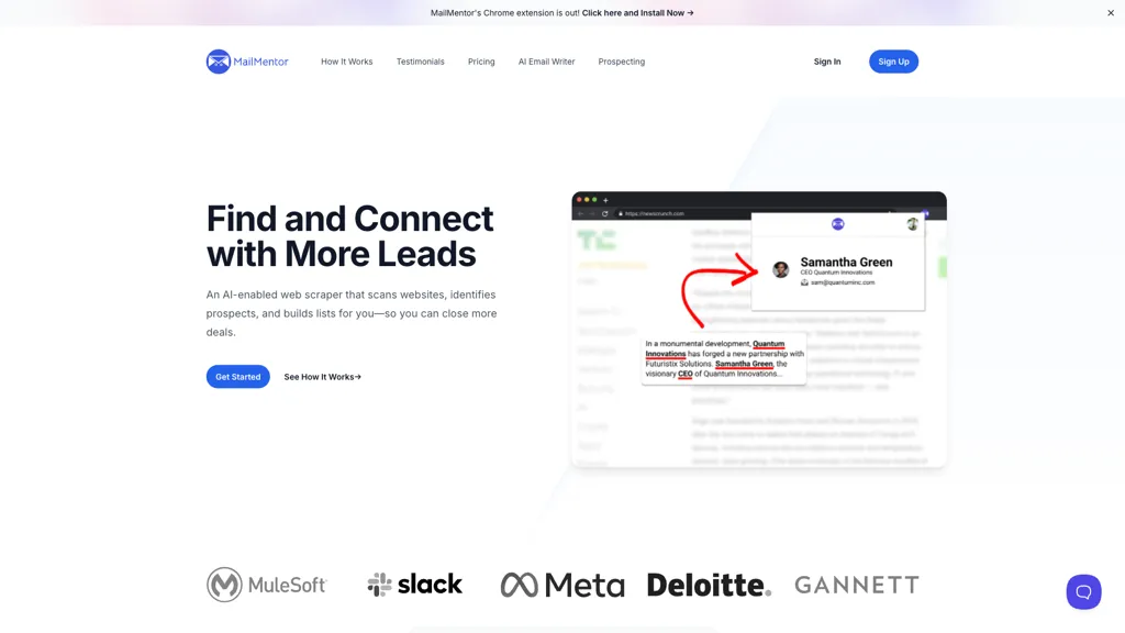 MailMentor screenshot