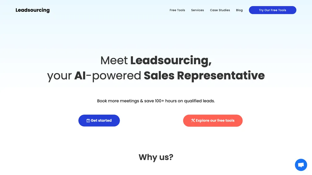 Leadsourcing screenshot