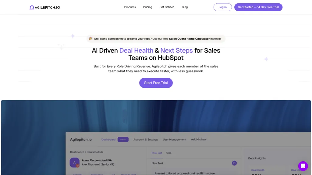 AgilePitch screenshot