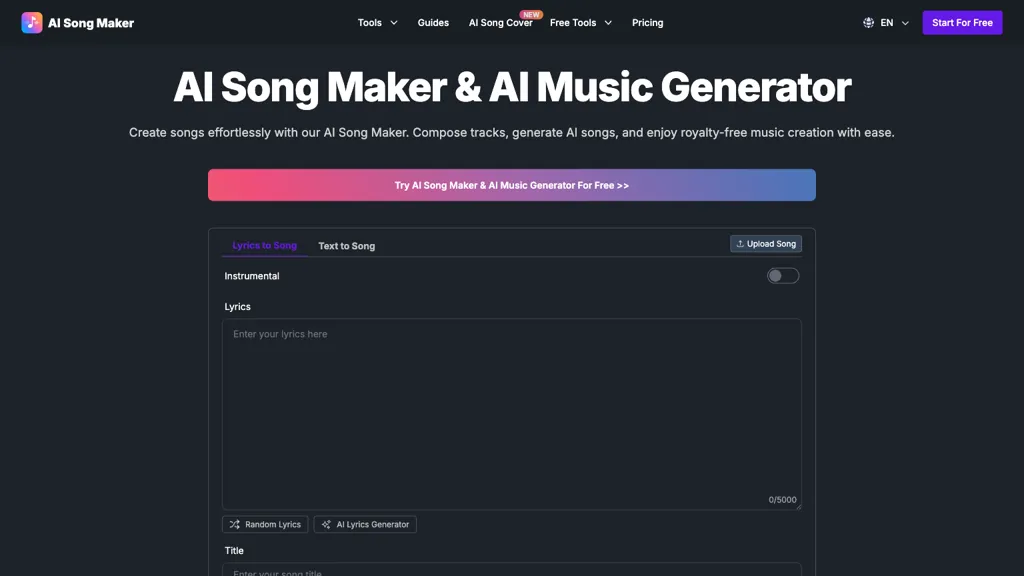 AI Song Maker screenshot