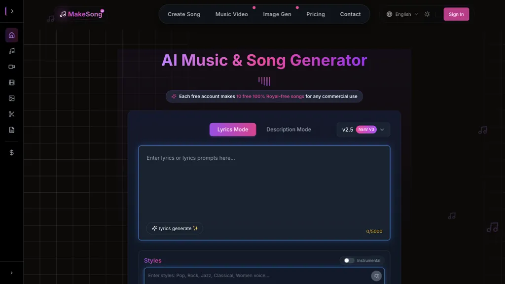 Make Song screenshot