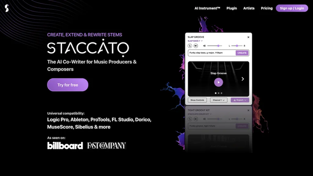 Staccato screenshot