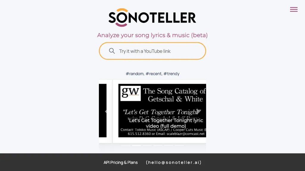 SONOTELLER screenshot