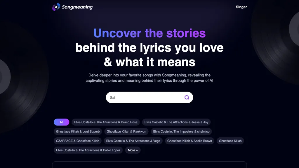 Songmeaning screenshot