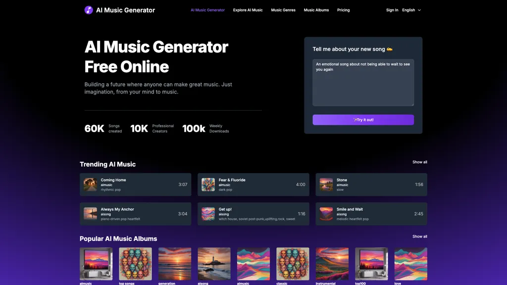 Udio AI Music Generator screenshot