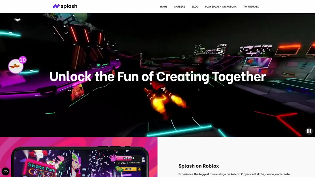 Splashmusic screenshot