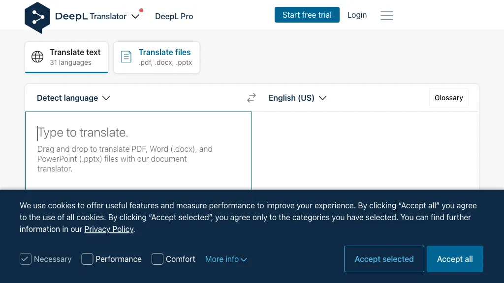 DeepL Translate screenshot