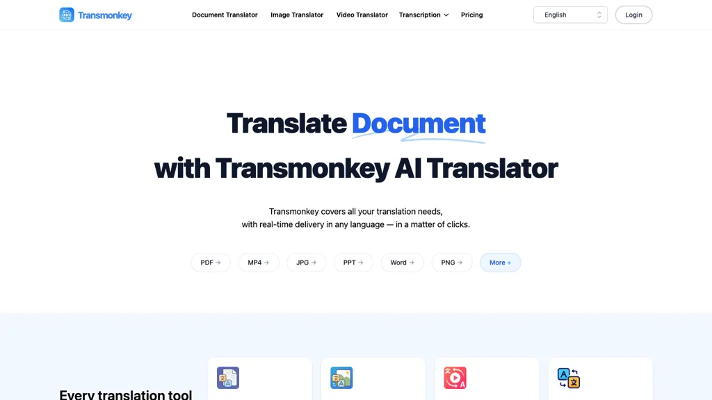 Transmonkey screenshot