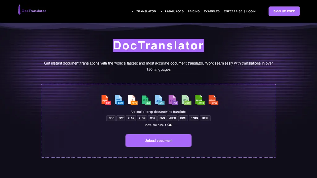 Free Doc Translator screenshot