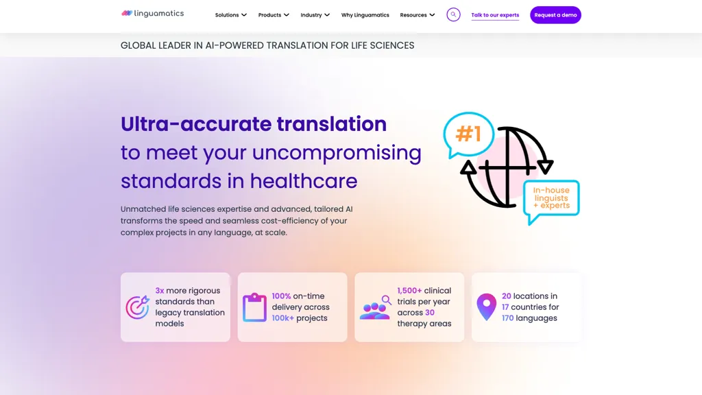 Linguamatics.com screenshot