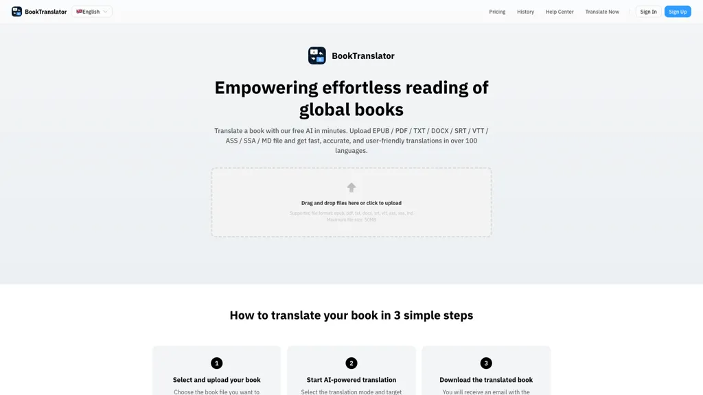 BookTranslator screenshot