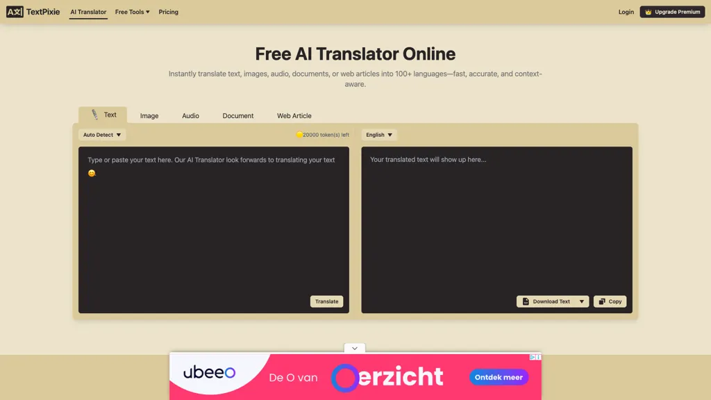 Textpixie screenshot