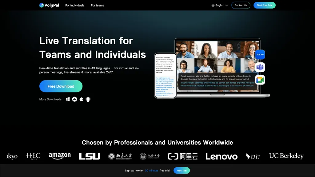 PolyPal Live Translator screenshot