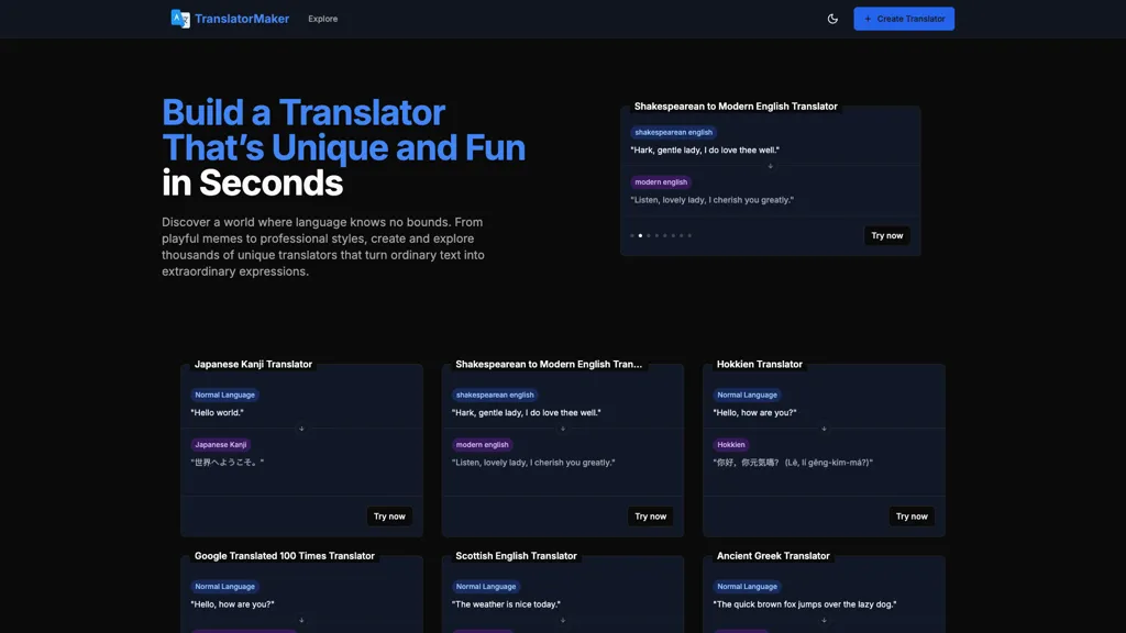 Translator Maker screenshot