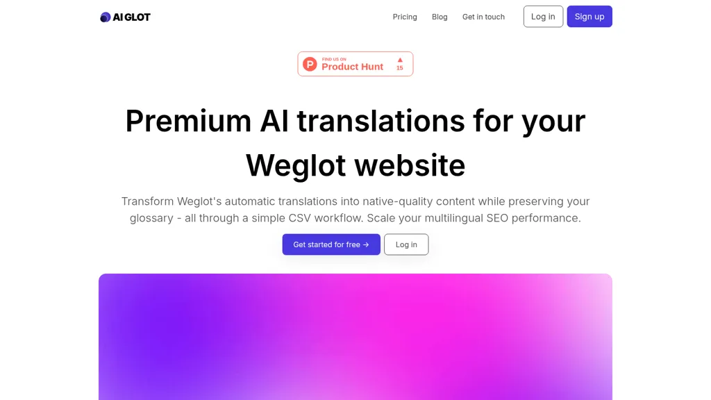 AI glot screenshot