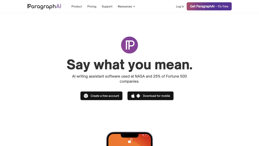 ParagraphAI screenshot