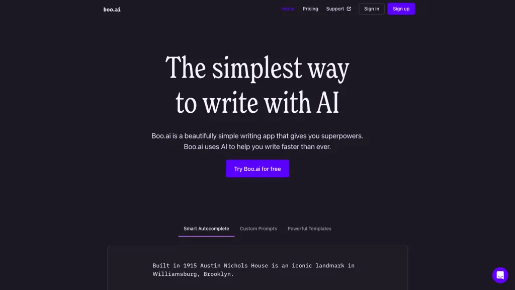 boo.ai screenshot